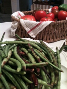 Organic veggies from the Crescent Moon Lodge and Retreat Center's garden